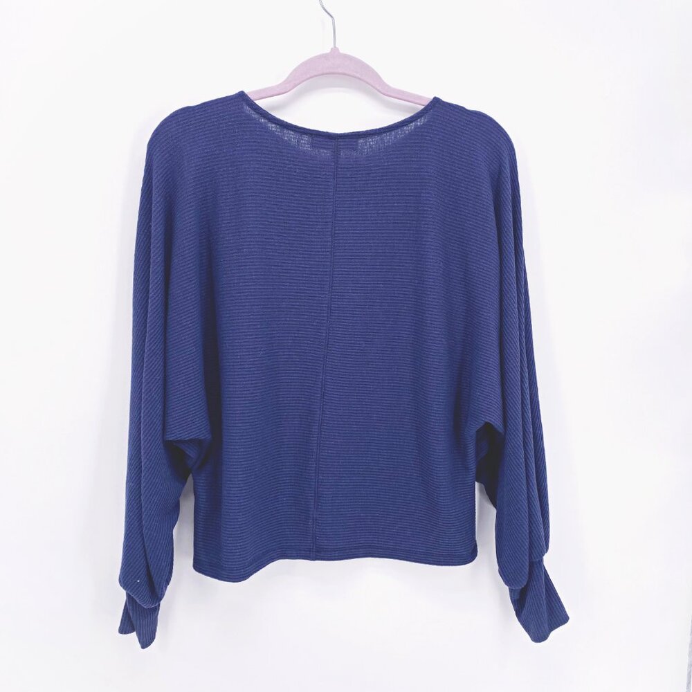 Michael Stars Roxy Balloon Sleeve Ribbed Top - Picture 4 of 7